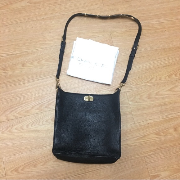 Michael kors black leather hobo purse bag - Picture 2 of 12